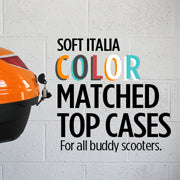 Now in stock, color-matched top cases from Soft Italia!