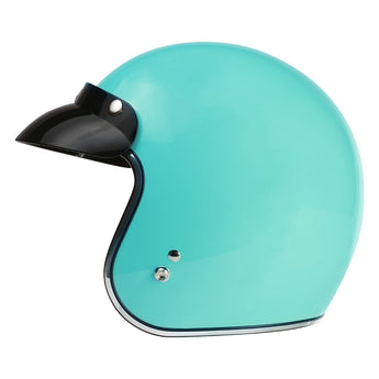 Prima Helmet (Turquoise, 3/4 Open Face); Genuine Color Match