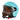 Prima Helmet (Turquoise, With Shield) Genuine Color Matched