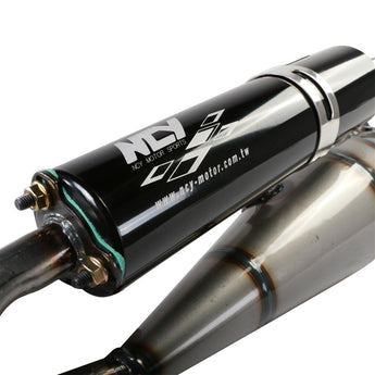 NCY Performance Exhaust (Black Muffler); Yamaha Zuma 2T