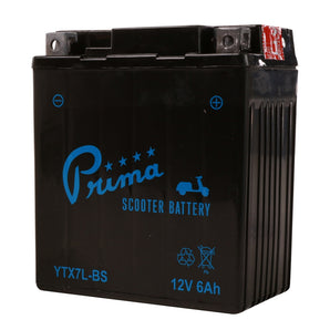 Prima Battery (12V YTX7L-BS); Vespa Primavera, Sprint