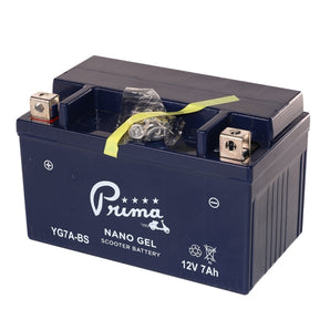 Prima Gel Battery 12V YG7A-BS); Genuine 125/150/170i, CSC Go