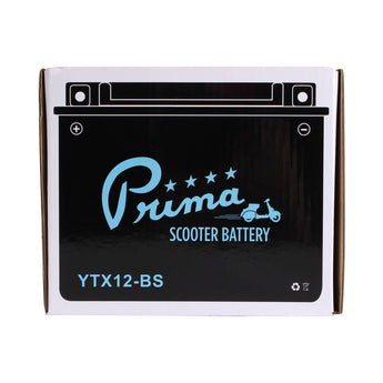 Prima Battery (12V TX12-BS, Acid Type); Vespa ET4, GT, LX150