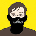 Presenting the Gentleman Moustache Face Mask, from Prima