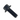 BOLT - M8X20, BLACK, HEXAGON FLANGE