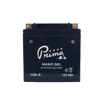 Prima YG9L-B 12V Gel Battery | Royal Alloy GT150 GP300S
