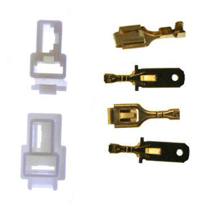 Universal Parts 2 Pin Connector Kit - 6.3mm Pin