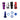 Universal Parts Anodized Aluminum Valve Stem Set