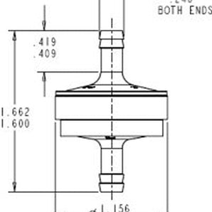 Visu-Filter Universal 3/16" In-Line Fuel Filter