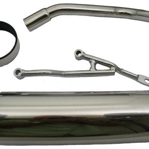 SSP-G QMB139 50cc, 4-stroke Performance Exhaust - Round