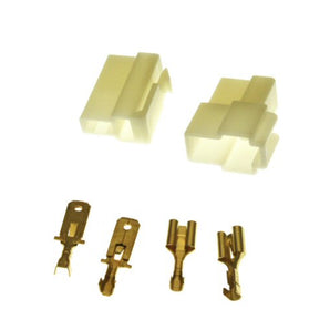 Universal Parts 2 Pin Connector Kit - 6.3mm Pin
