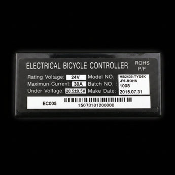 electrical bicycle controller hb2430 tyd6k 201C6-3A / HB2430TYD-FS / HB2430-TYD-ROHS Control Module for Razor Dirt Quad (Versions 1-10) If your scooter turns on Razor Motor Controller Dune Buggy