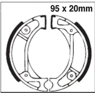 Front Brake Shoes For Honda XR80 R 1985-2003 – EMGO BP07-2217-93-39123