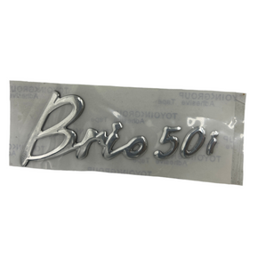 DECAL - BRIO 50i NAME BADGE, FRONT PANEL, SIDE PANEL