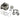 Universal Parts GY6 150cc 57.4mm Cylinder Kit for Buggies and ATVs