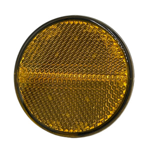 REFLECTOR -  AMBER ROUND SIDE REFLECTOR