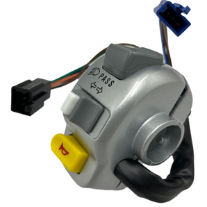 SWITCH - LEFT ASSY, SILVER (BLUR 220/HOOL, KICK)