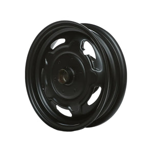 WHEEL - FRONT WHEEL, BLACK STEEL, 4T (BUD 125/150/170)