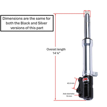 NCY Front Forks (Black); 50cc CSC, Jog, 139QMB Replacement Parts
