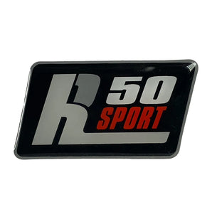 DECAL - R50 SPORT NAME BADGE, WINDSHIELD