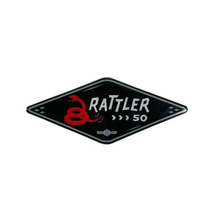 DECAL - RATTLER 50 NAME BADGE, SIDE PANEL (>18)