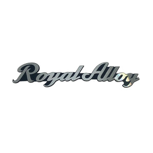 DECAL - ROYAL ALLOY NAME BADGE, SCRIPT, SIDE COVER