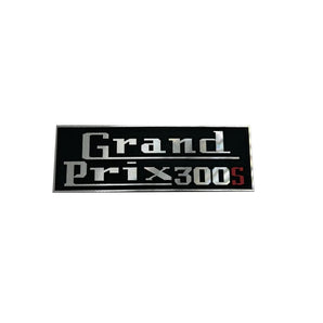 DECAL - GRAND PRIX 300S NAME BADGE, FRONT SHIELD