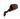 Genuine Roughhouse 50 OEM mirror with dimension callouts — 3.5" diagonal mirror head, 9" stem length, 2" stem offset, black finish
