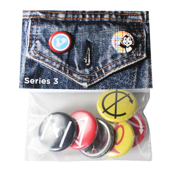 Scooter Buttons (6pk, 1", Series 3, Button Buttons)