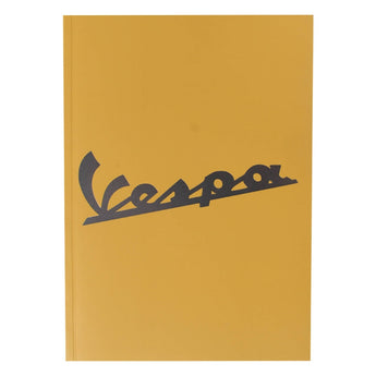 Notebook (Vespa Logo, Yellow, 6" x 8")