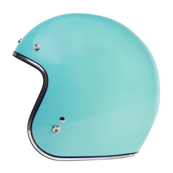 Prima Helmet (Turquoise, 3/4 Open Face); Genuine Color Match