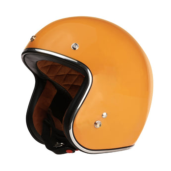 Prima Helmet (Tangerine, 3/4 Open Face); Genuine Color Match