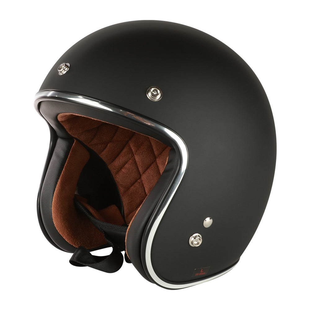 color matched motorcycle helmets Prima Helmet (Matte Black, 3/4 Open Face); Gen Color Matched