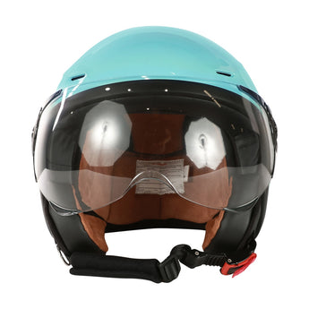 Prima Helmet (Turquoise, With Shield) Genuine Color Matched