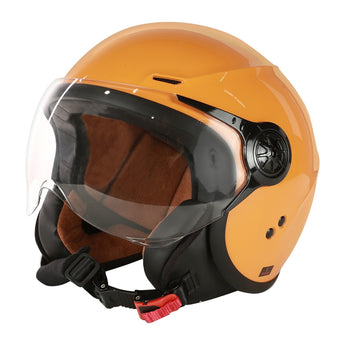 Prima Helmet (Tangerine, With Shield) Genuine Color Matched