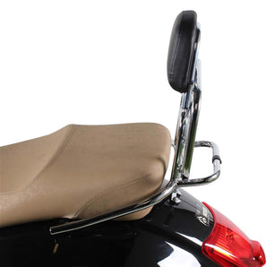 Prima Rear Rack (Backrest, Chrome); Vespa GTS