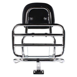 Prima Rear Rack (Backrest,Chome); Vespa LX50 and 150