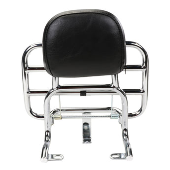 Prima Rear Rack (Backrest,Chrome); Buddy Kick