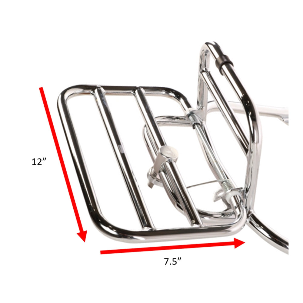 Modern Vespa Primavera/Sprint 50/150cc Folding Rear Rack (Chrome ...