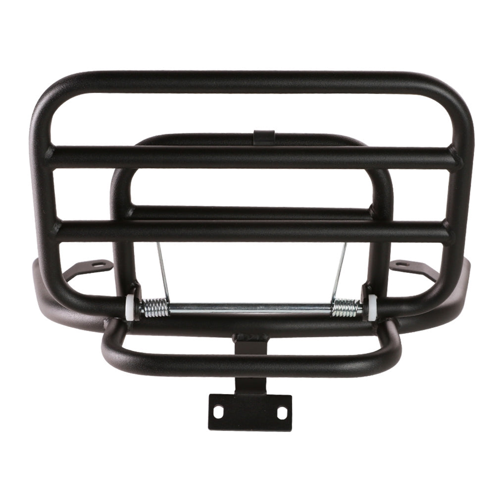 Prima Folding Rear Rack (Black); Vespa LX – Scooterworks USA, LLC