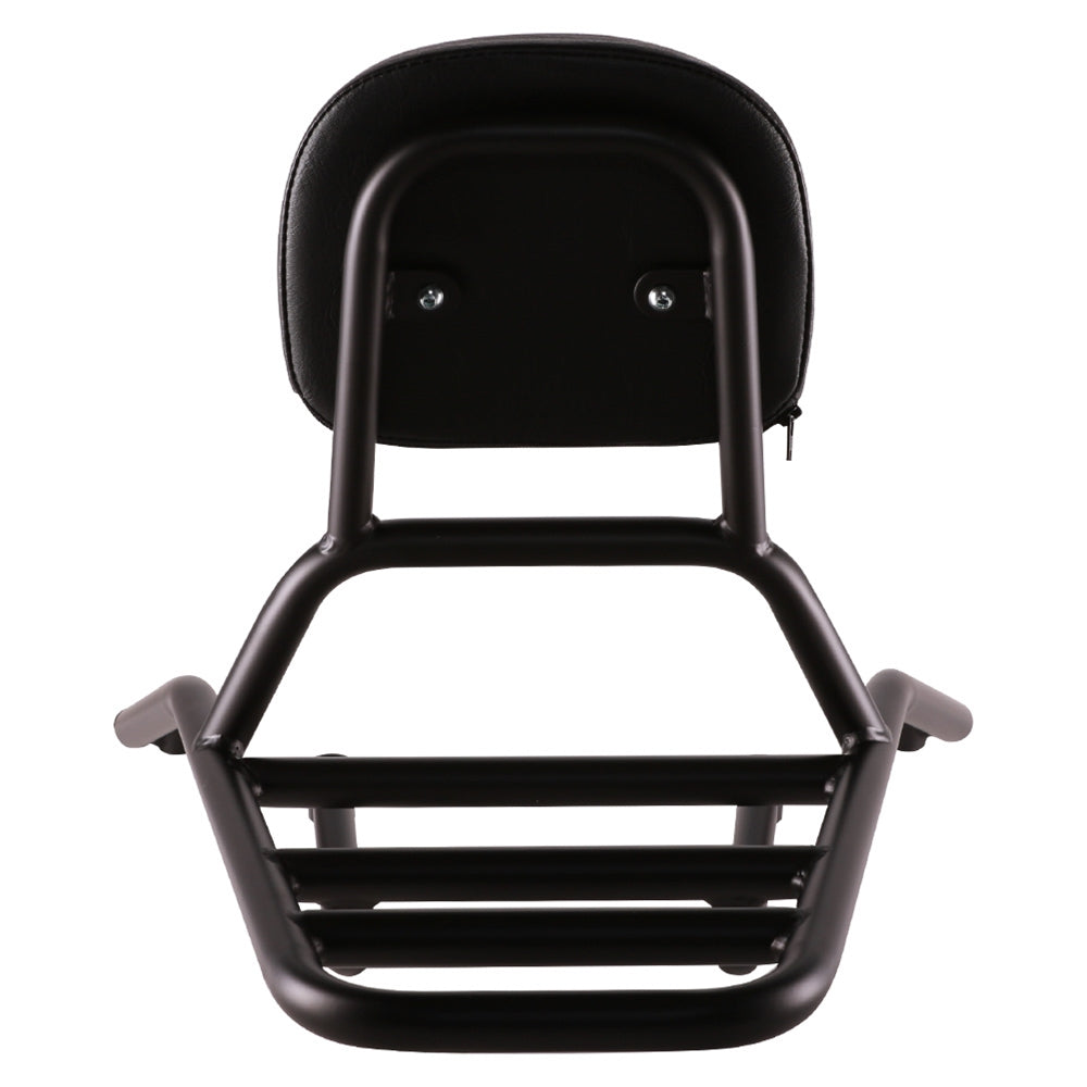 Prima Rear Rack With Backrest – Chrome For Vespa LX50 / LX150 Scooter