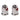 NCY Exhaust Pipe Nuts (6 mm, Acorn, Sold in Pairs)