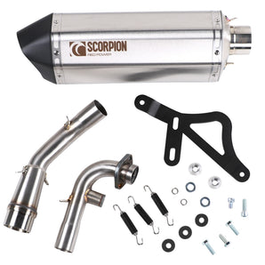 Scorpion Exhaust (Silver); Vespa GTS