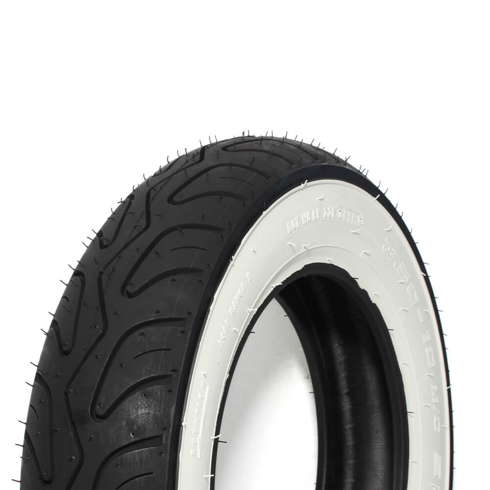 TUBELESS x USA, (Whitewall, LLC 10) Scooterworks – Prima 3.50 Tire