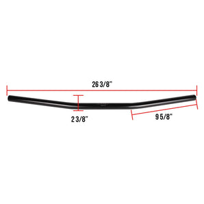 NCY Handlebars (Black, Flat-track, 7/8"); Universal