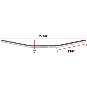 NCY Handlebars (Chrome, Flat-track, 7/8"); Universal