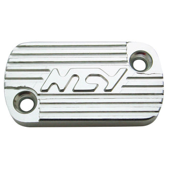 NCY Master Cylinder Cover (Silver, Raised); Honda-style