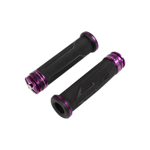 NCY Aluminum Rhinestone Grip Set (Purple, 7/8"); Universal