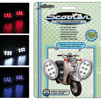 StreetFX Electropods (2PK, Chrome,  Blue LED)