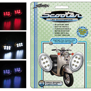 StreetFX Electropods (2PK, Chrome, White LED)